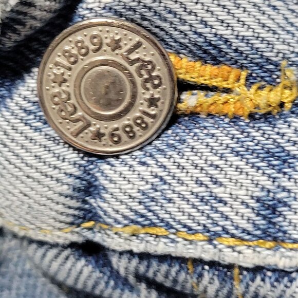 Lee Jeans Mens Size 38 X 30 Straight Leg High Rise Light Wash Denim Pants - Picture 7 of 7